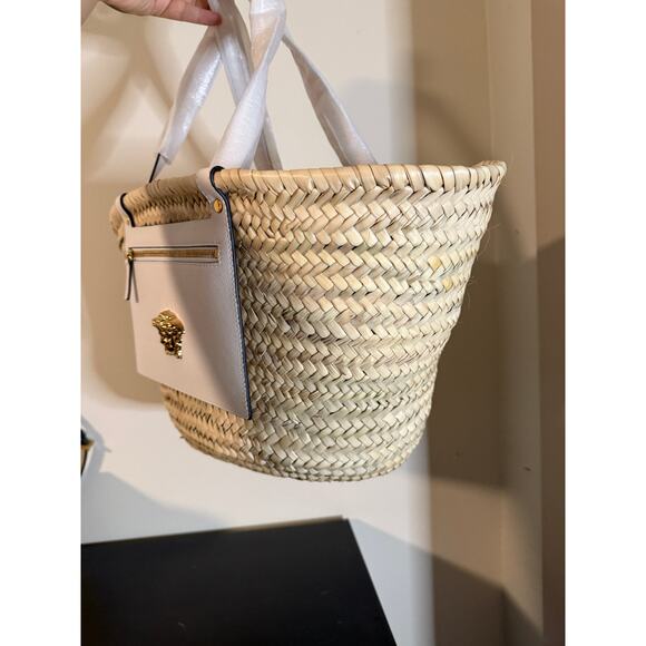 versace beach rafia medusa tote - Picture 2 of 5